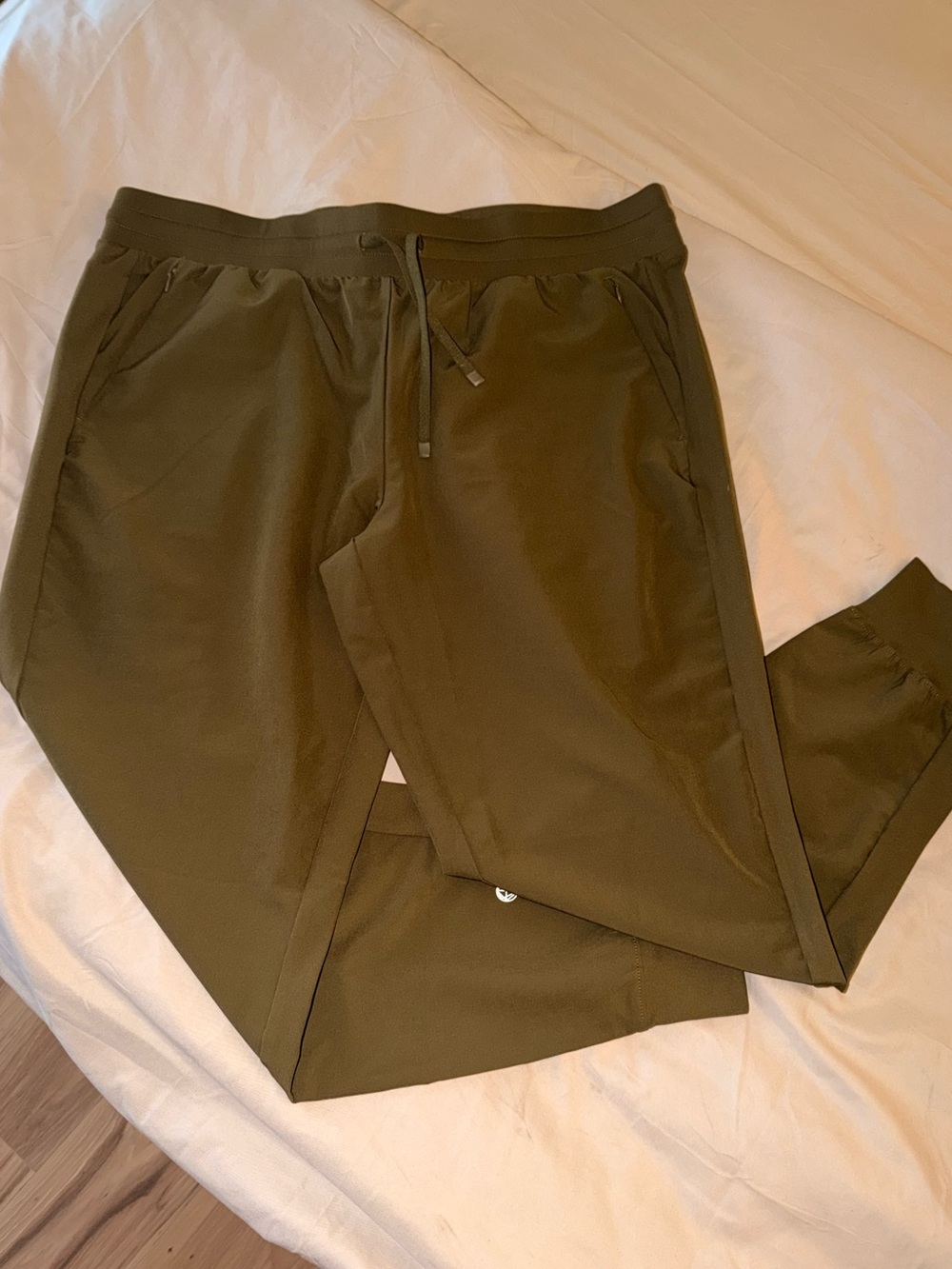 Sporty Olive Green Jogger Pants